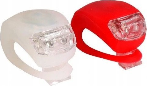 Silikonowe Oświetlenie LAMPKI ROWEROWE 2 szt. FROG