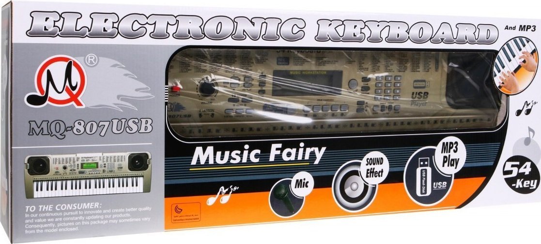 Mentor Keyboard z trybem lekcji dla dzieci 5+ Mikrofon - model nr 807