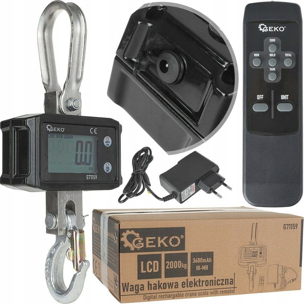 Geko Waga hakowa magazynowa elektroniczna z pilotem 2000kg (5)