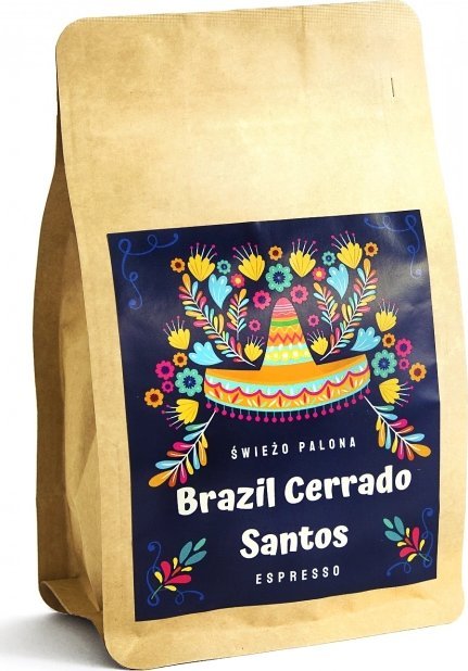 Kawa ziarnista Świeżo Palona Brazil Cerrado Santos Natural 250 g