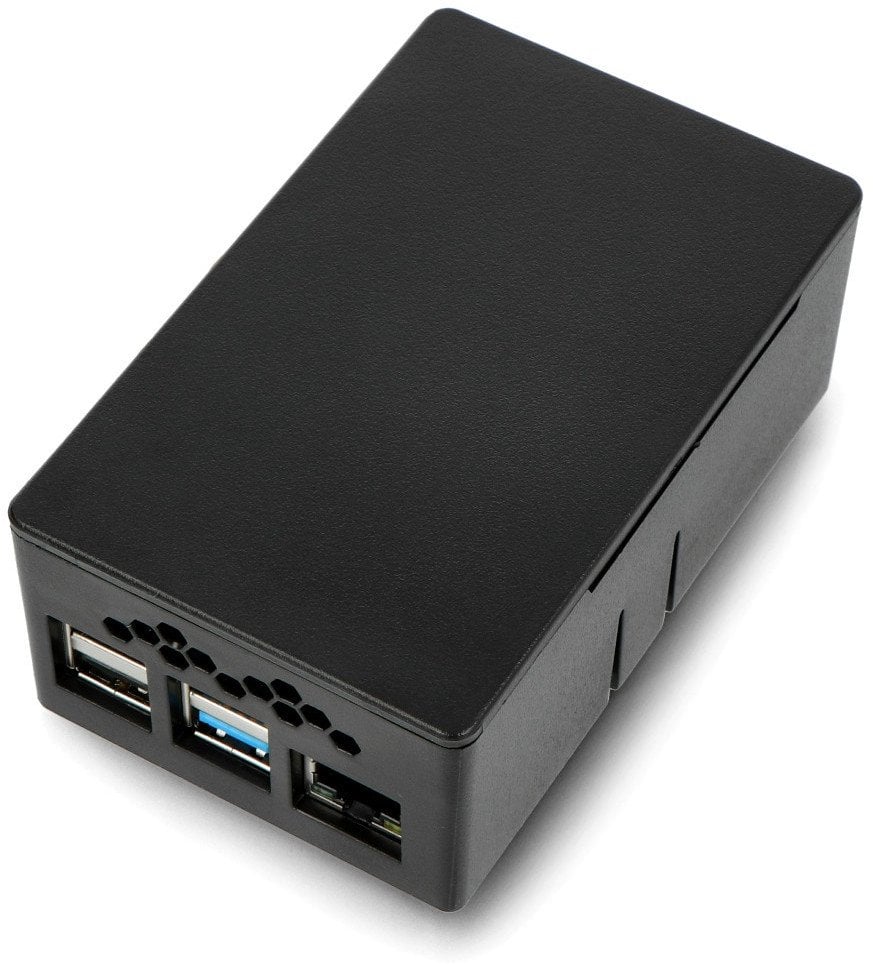Obudowa HighPi Pro do Raspberry Pi 4B i HiFiBerry - uniwersalna, czarna}