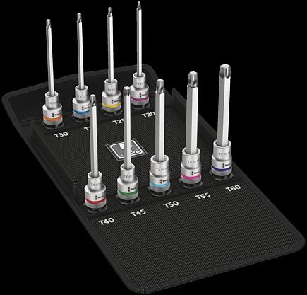 Wera Zestaw 8767 C TORX kluczy nasadowych Zyklop 1/2" TORX® HF z funkcją przytrzymywania (05004212001)