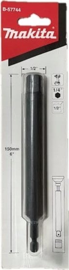 Makita MAKITA ADAPTER 1/4" HEX -> 1/2" SQ