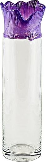 Inter-Deco Wazon cylinder tuba Kolor - Liliowy