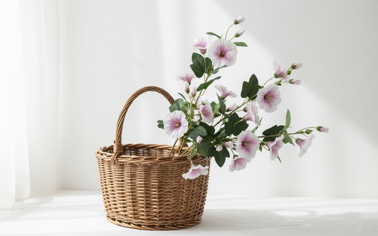 Kwiat sztuczny Malwa 75 cm