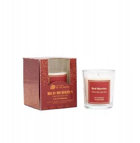 LA CASA DE LOS AROMAS_X-Mas świeca zapachowa Czerwone Owoce 120g