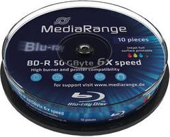 MediaRange BD-R DL 50 GB 6x 10 sztuk (MR509)