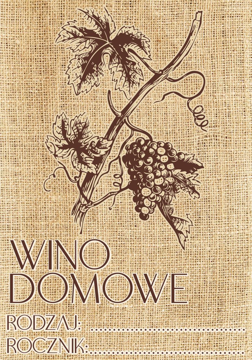 Drukant Arkusz 8 szt. etykiet na wino Naklejki retro z grafiką owoców 10cm