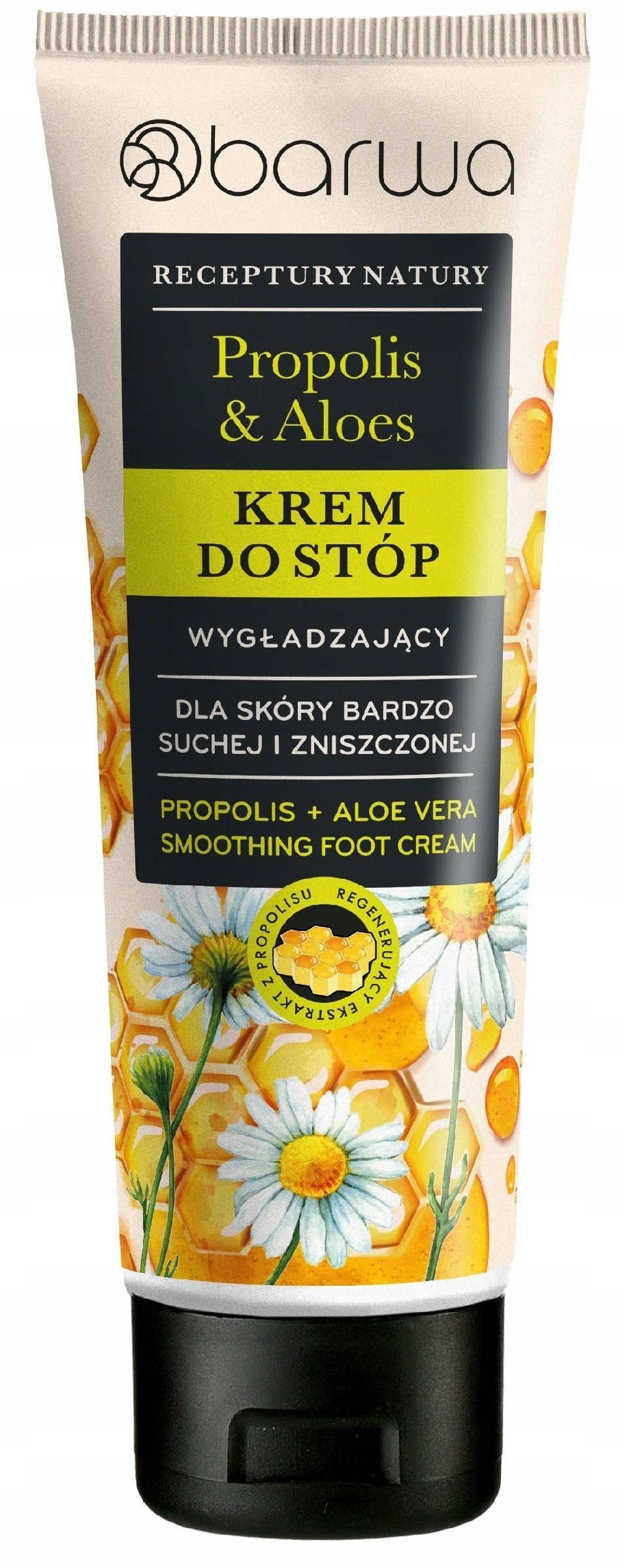 BARWA Receptury Natury Krem do stóp wygładzający - Propolis & Aloes 100 ml