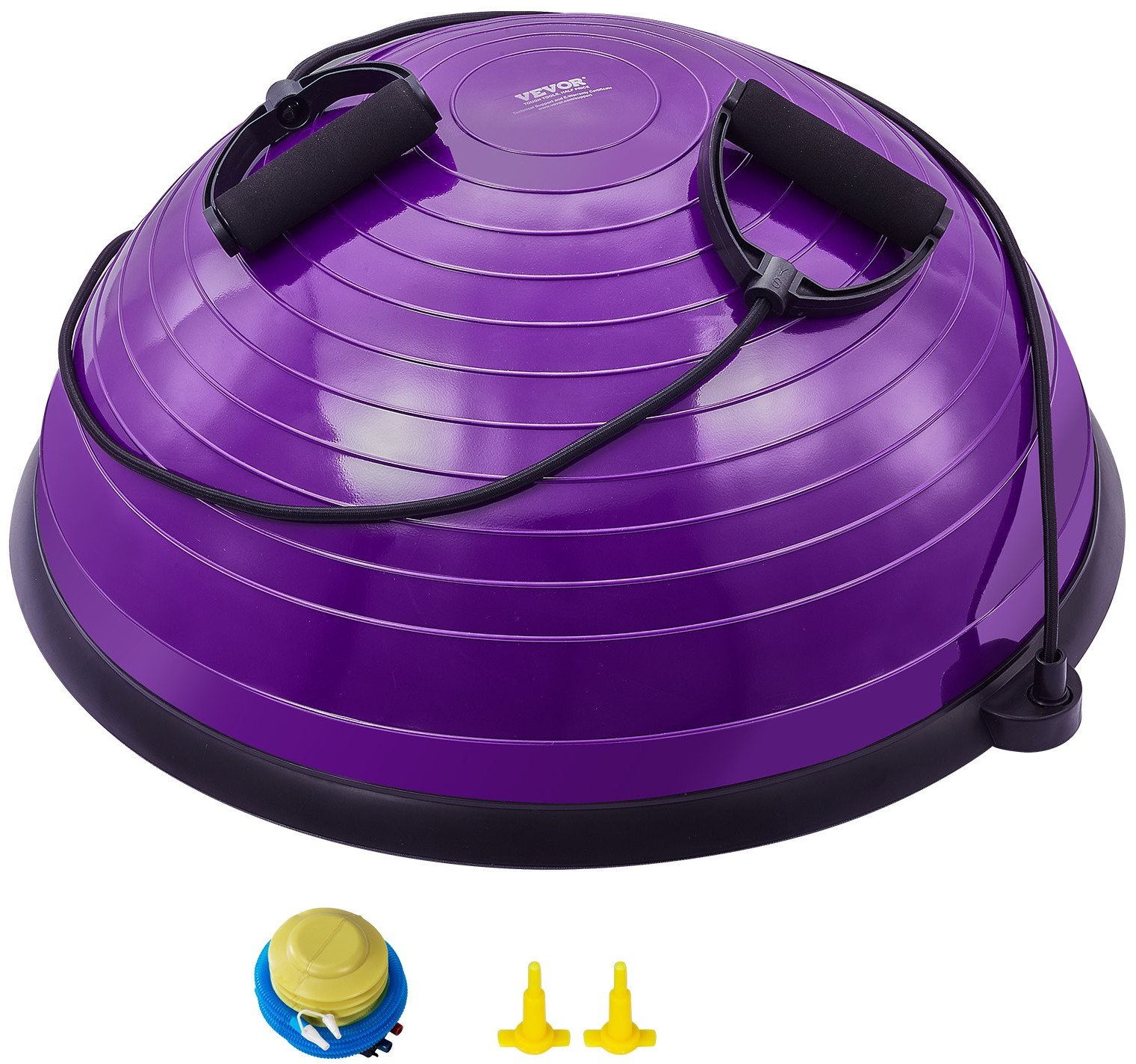 Platforma do balansowania półpiłka balansowa ćwiczeń gimnastyka fioletowa