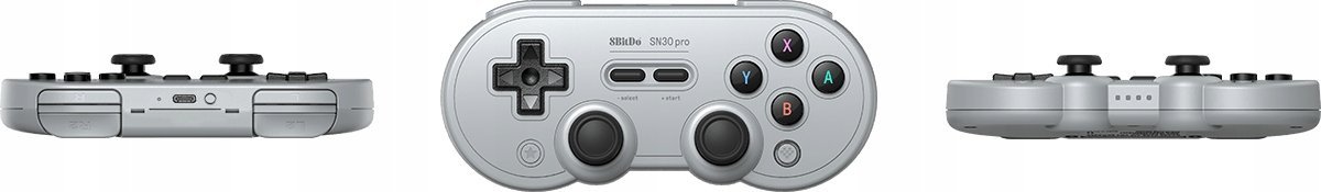 Pad 8BitDo 8BitDo SN30 Pro (Hall Effect Joystick), Gamepad (grey)