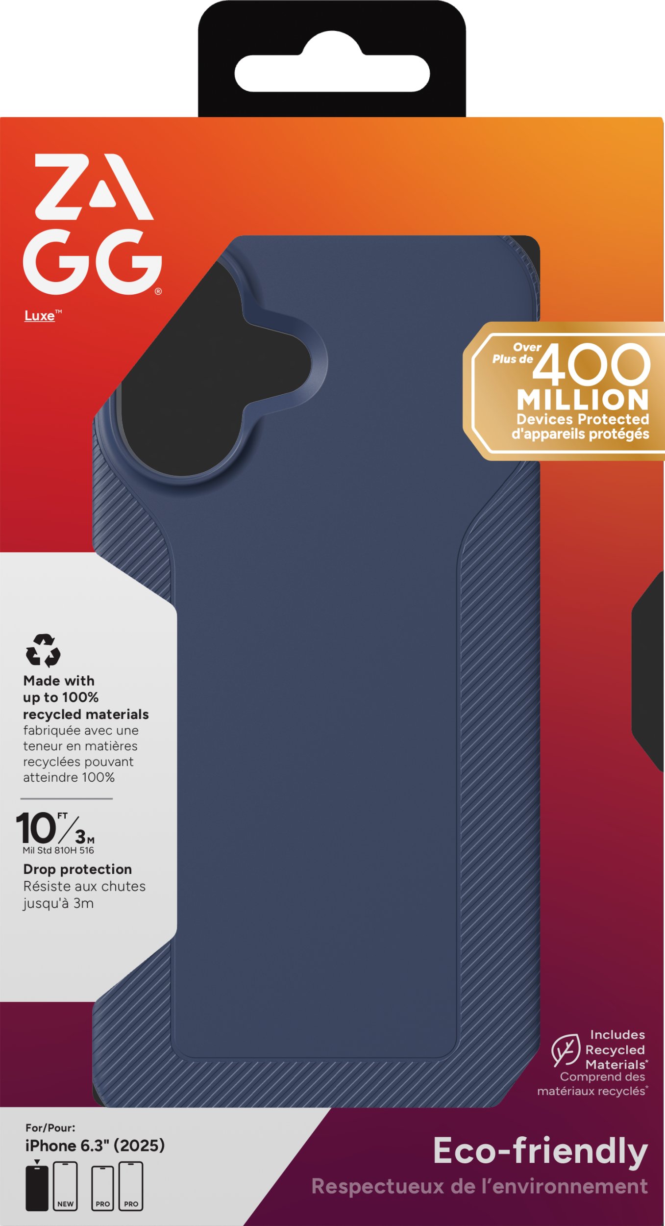 ZAGG Luxe Snap - etui do iPhone 17 kompatybilne z MagSafe (navy)