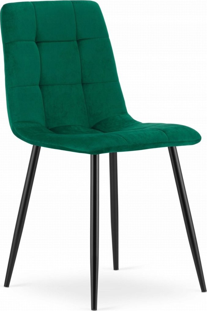 Leobert Krzesło KARA - ciemna zieleń aksamit x 4