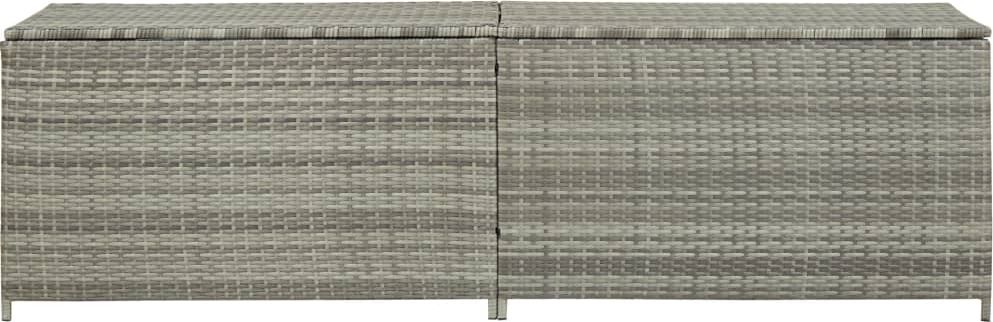Skrzynia ogrodowa vidaXL 200x50x60 cm Szary