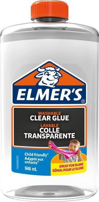 Elmers przezroczysty klej PVA, zmywalny i przyjazny dzieciom, 946ml