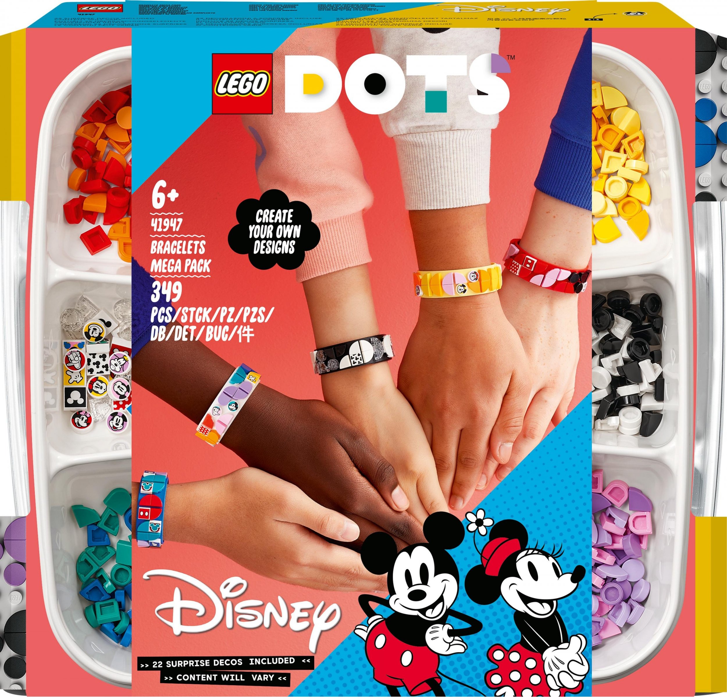 LEGO Dots Miki i przyjaciele - mega zestaw bransoletek (41947)