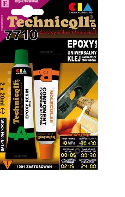 Technicqll Klej epoksydowy uniwersalny 2x20ml E-198