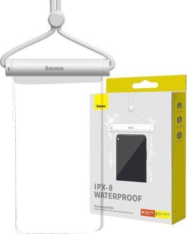 Baseus Wodoodporne etui Baseus AquaGlide z zamkiem cylindrycznym (białe)