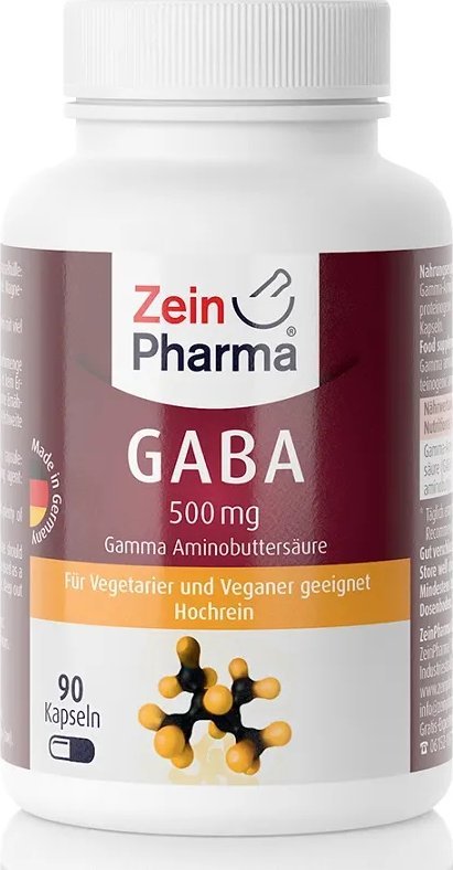 Zein Pharma Zein Pharma - GABA, 500mg, 90 kapsułek