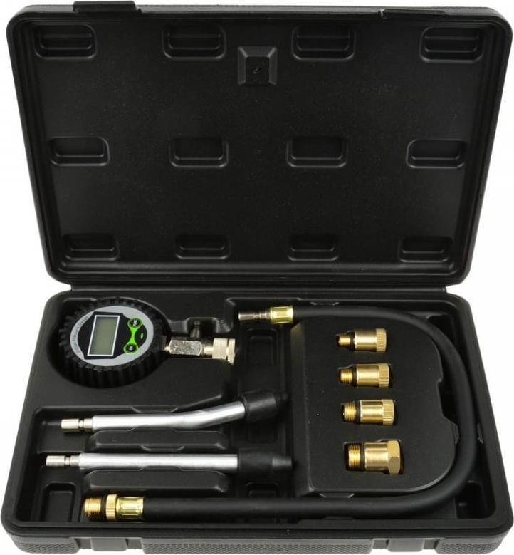 Geko TESTER POMIARU CIŚNIENIA SPRĘŻANIA W SILNIKACH BENZYNOWYCH NR6 LCD (20) G02509 GEKO