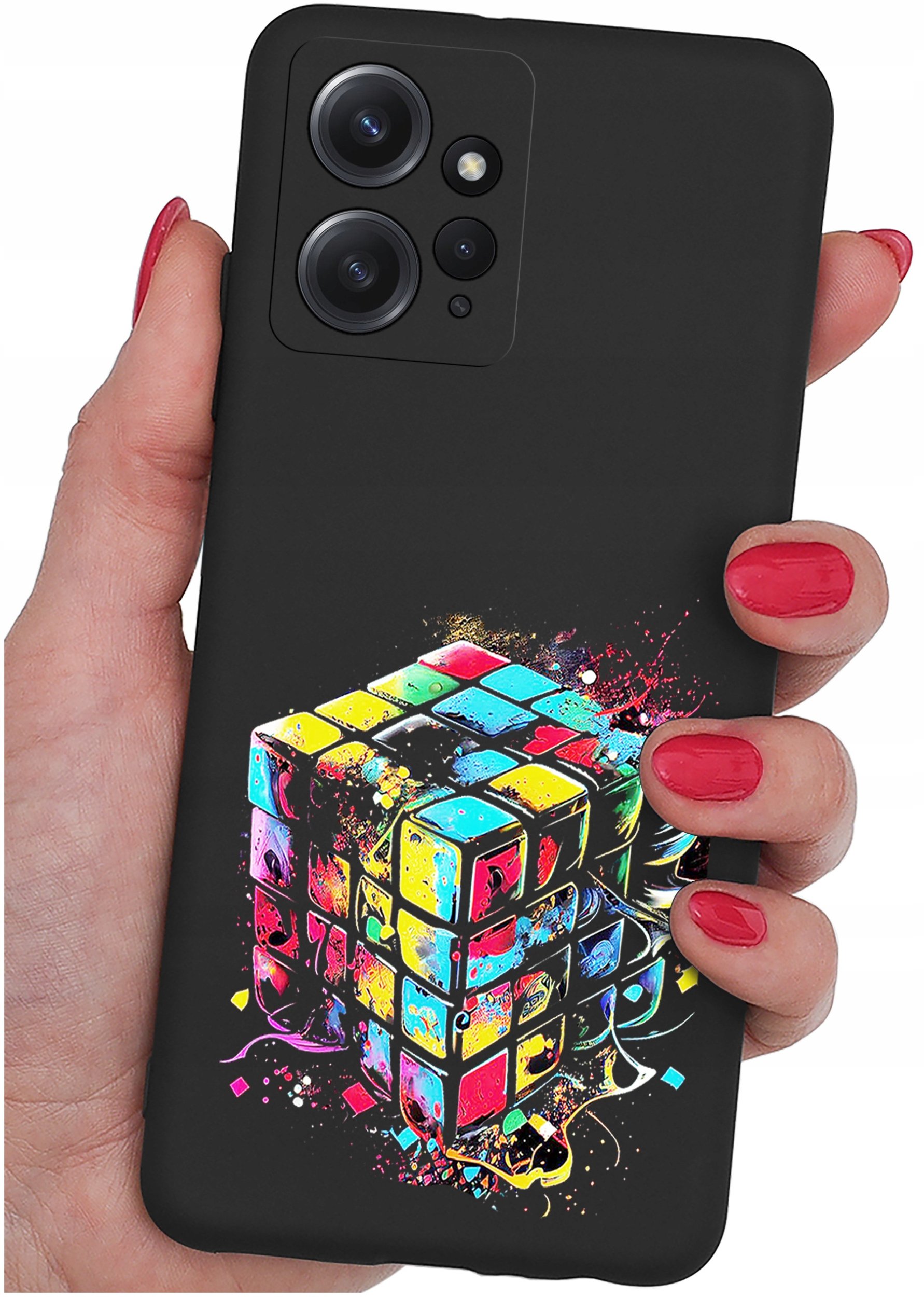 ETUI do Xiaomi Redmi Note 12 4G | WZORY | SILIKONOWE MATT CASE + SZKŁO 9H