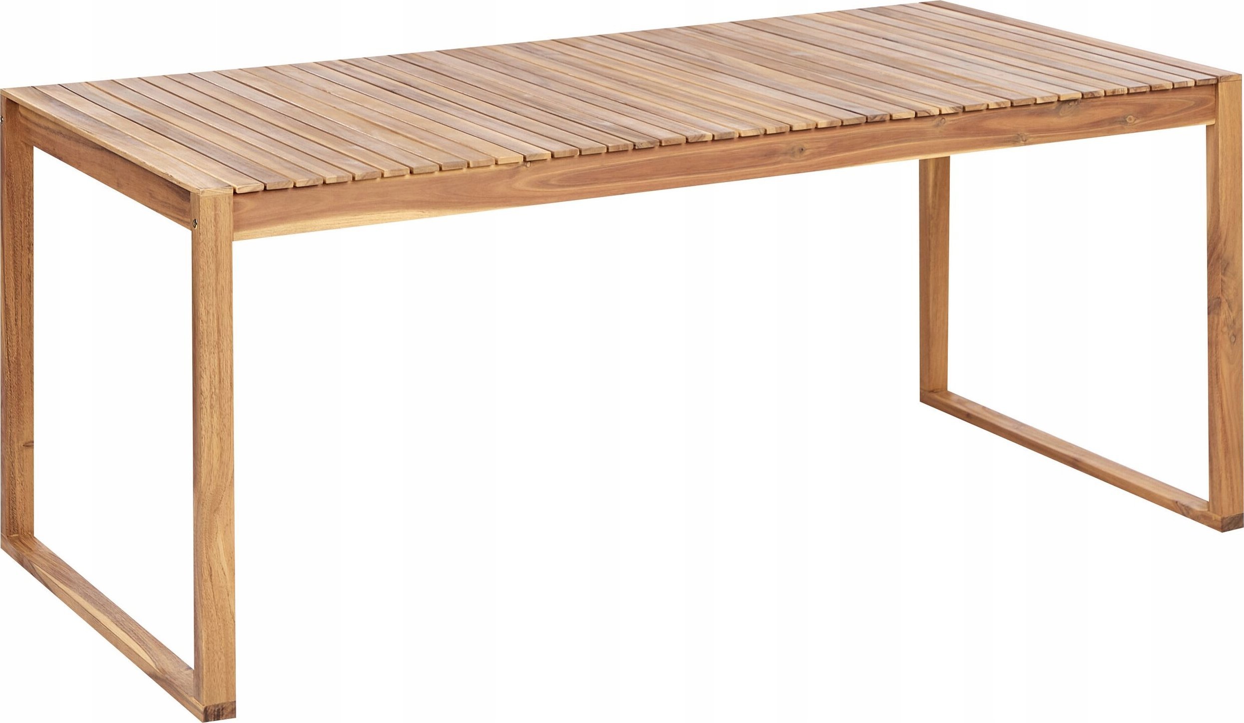 Beliani Stół ogrodowy Drewno Jasne drewno SASSARI II