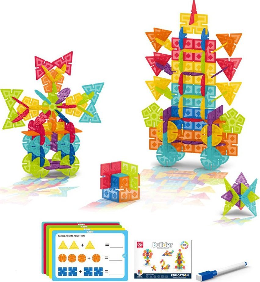 Askato Klocki Geometryczne Śnieżynki Klocki Małych Geniuszy Askato