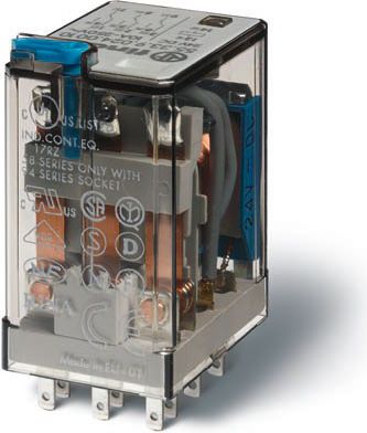 Finder Przekaźnik miniaturowy 3P 10A 230V AC przycisk testujący (55.33.8.230.0010)