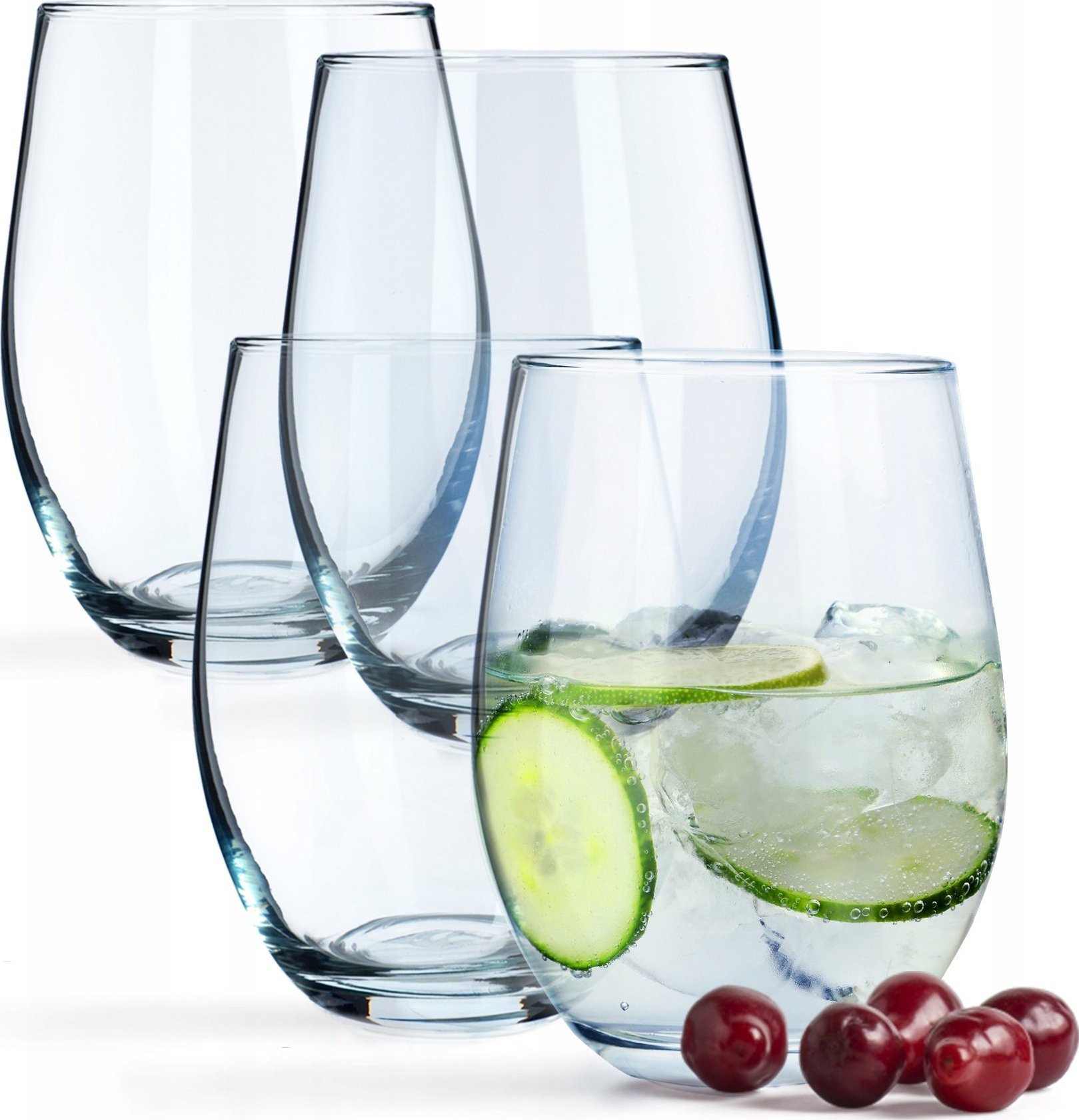 Kadax Zestaw Szklanek 580ml Szklanki Do Napojów 4szt