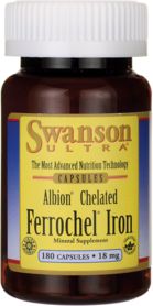 Swanson Albion Chelat Żelaza Ferrochel 180 kaps.