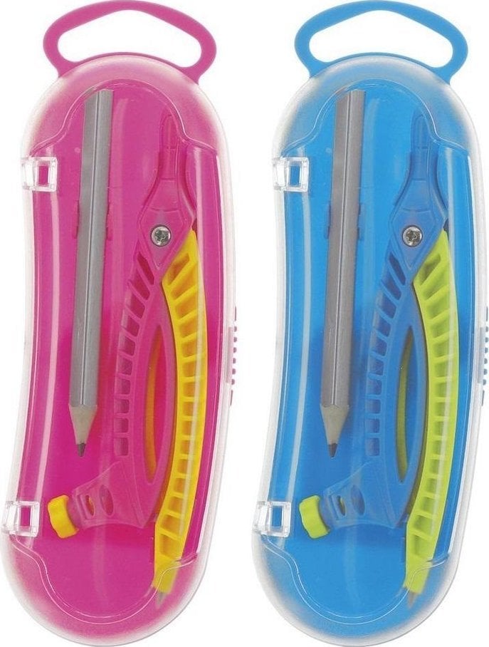 Cyrkiel plastikowy 2-elementowy mix