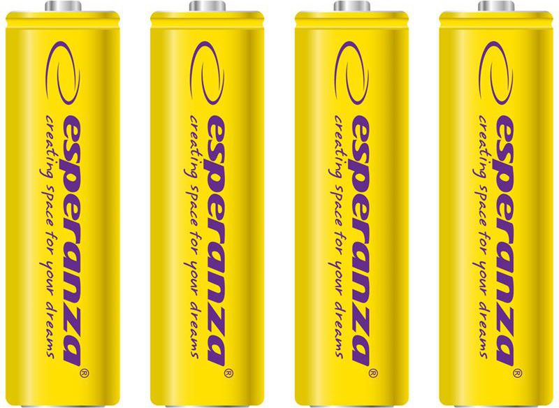 Esperanza Akumulator żółte AA / R6 2000mAh 4 szt.