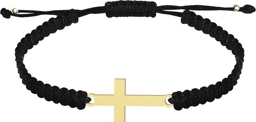 Radziszewska Jewellery Prezent na Bierzmowanie Pozłacana Bransoletka z Krzyżem GRAWER