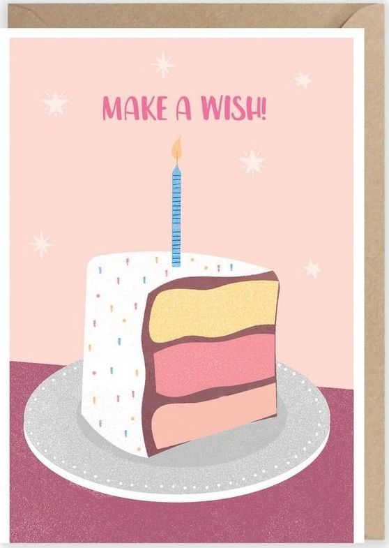 Cardie Kartka urodzinowa, eko koperta K014