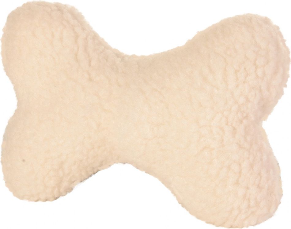 Trixie Futrzana kość piszcząca 20cm biała