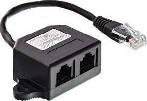 InLine ® ISDN splitter, 1 -> 2, 0.15m, with resistors