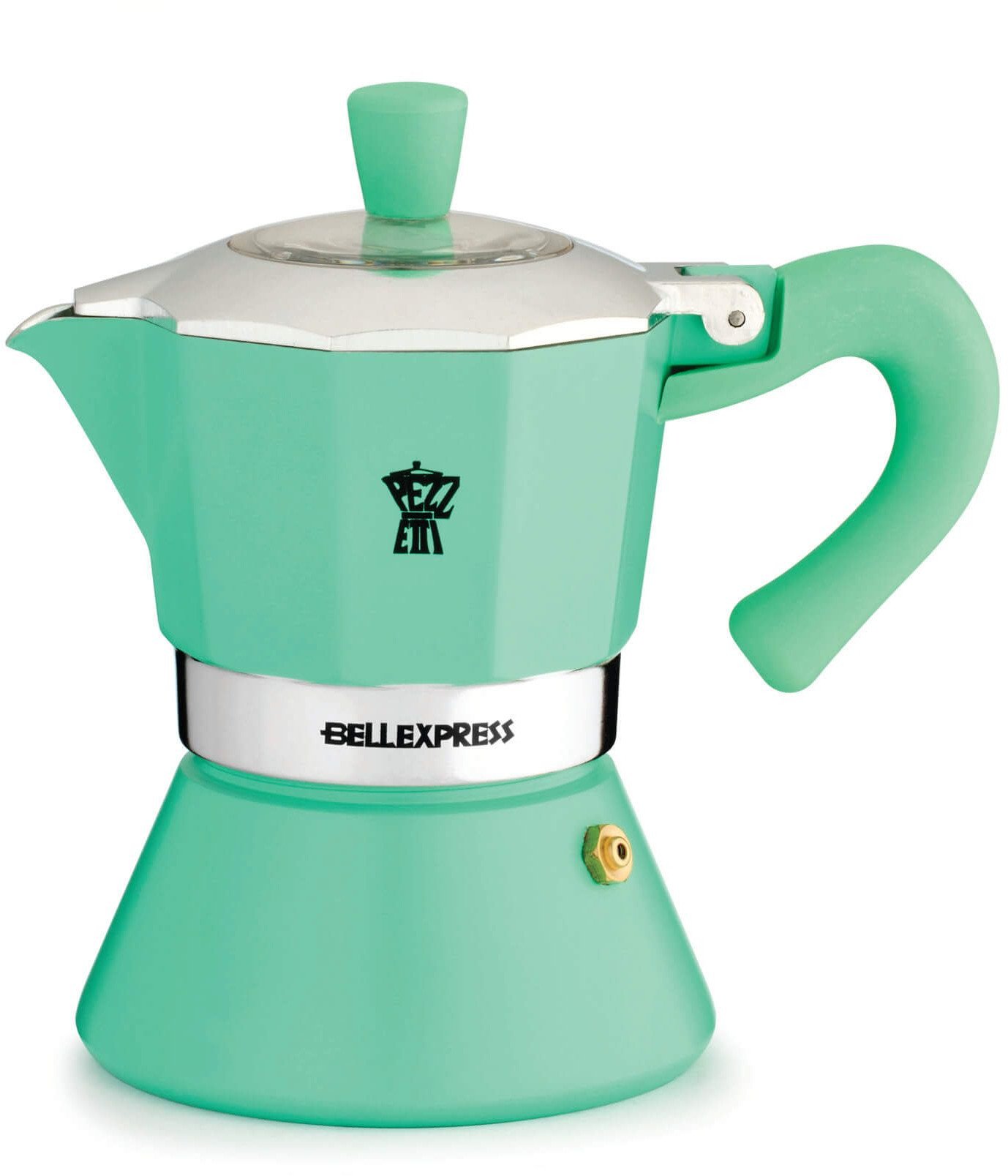 Kawiarka indukcyjna Pezzetti Bellexpress 6 filiżanek miętowa świeżość w emalii