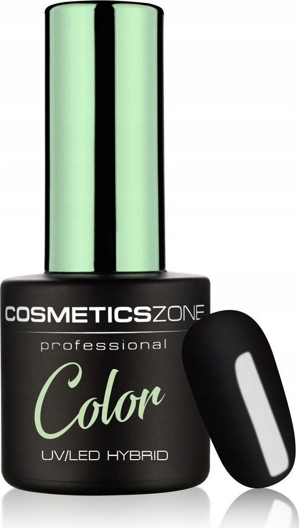 Cosmetics Zone Lakier hybrydowy hipoalergiczny czarny 7ml - Black Cat 033
