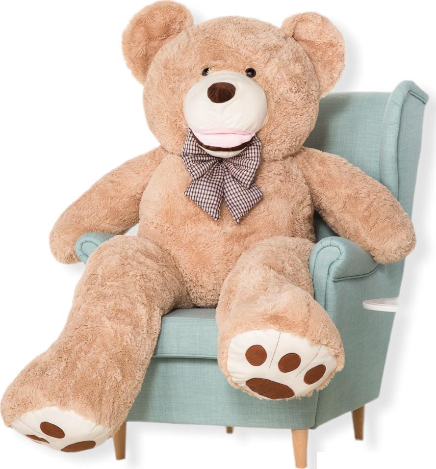 BLUBELL Miś GIGANT XXL TEDDY z kokardą 160 cm BEŻOWY