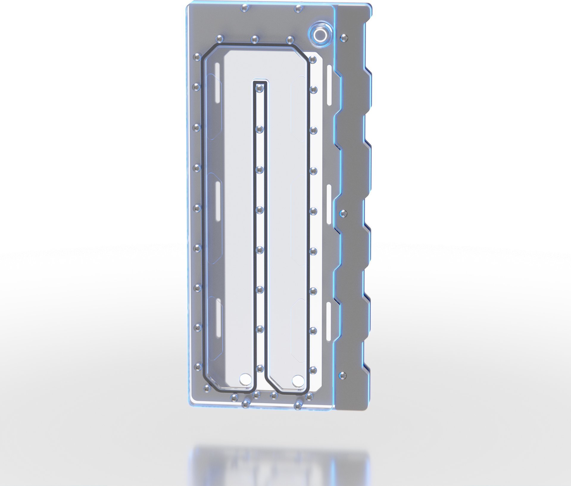 Triton Singularity Computers Wraith 2.0 Elite - Distro Plate - silber