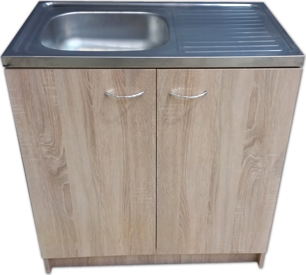 Stamar Szafka sonoma 80 cm pod zlewozmywak + zlew+ syfon