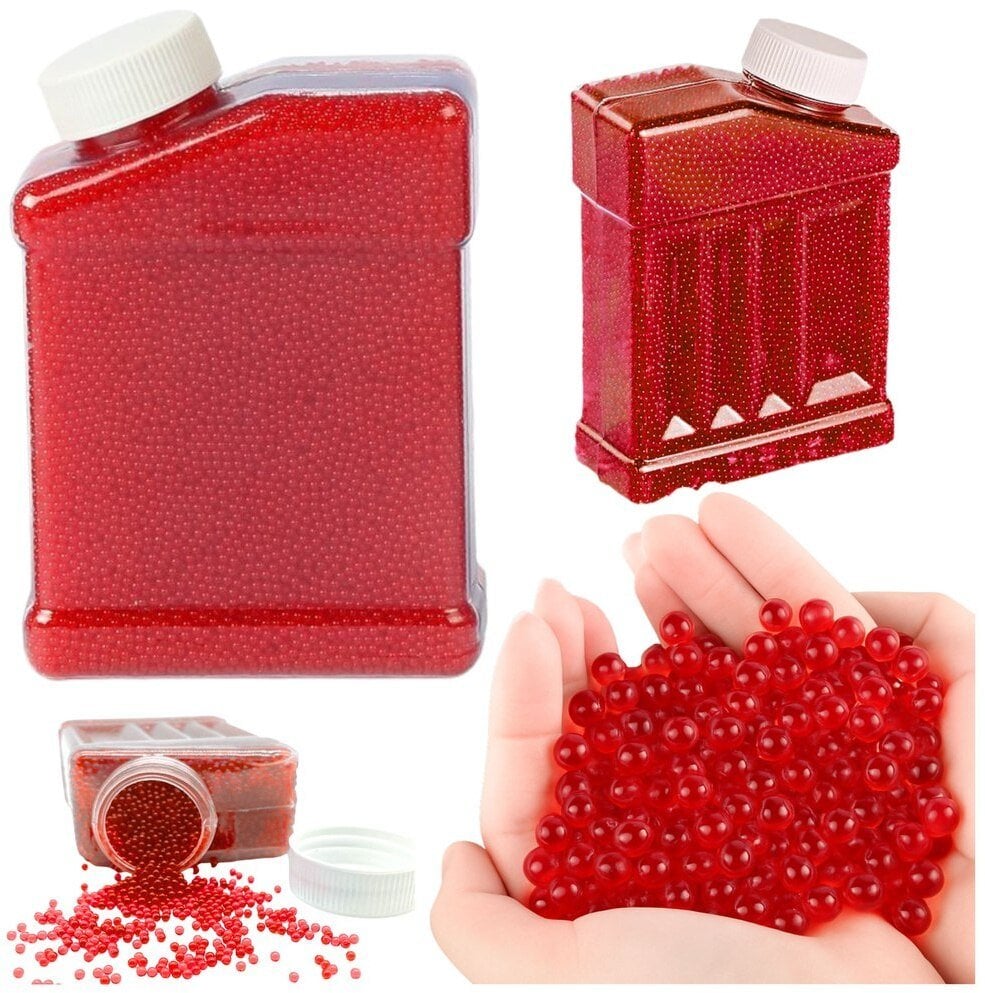 LeanToys Zestaw Kulki Wodne Hydrożelowe Do Pistoletów Czerwone 20000 szt.