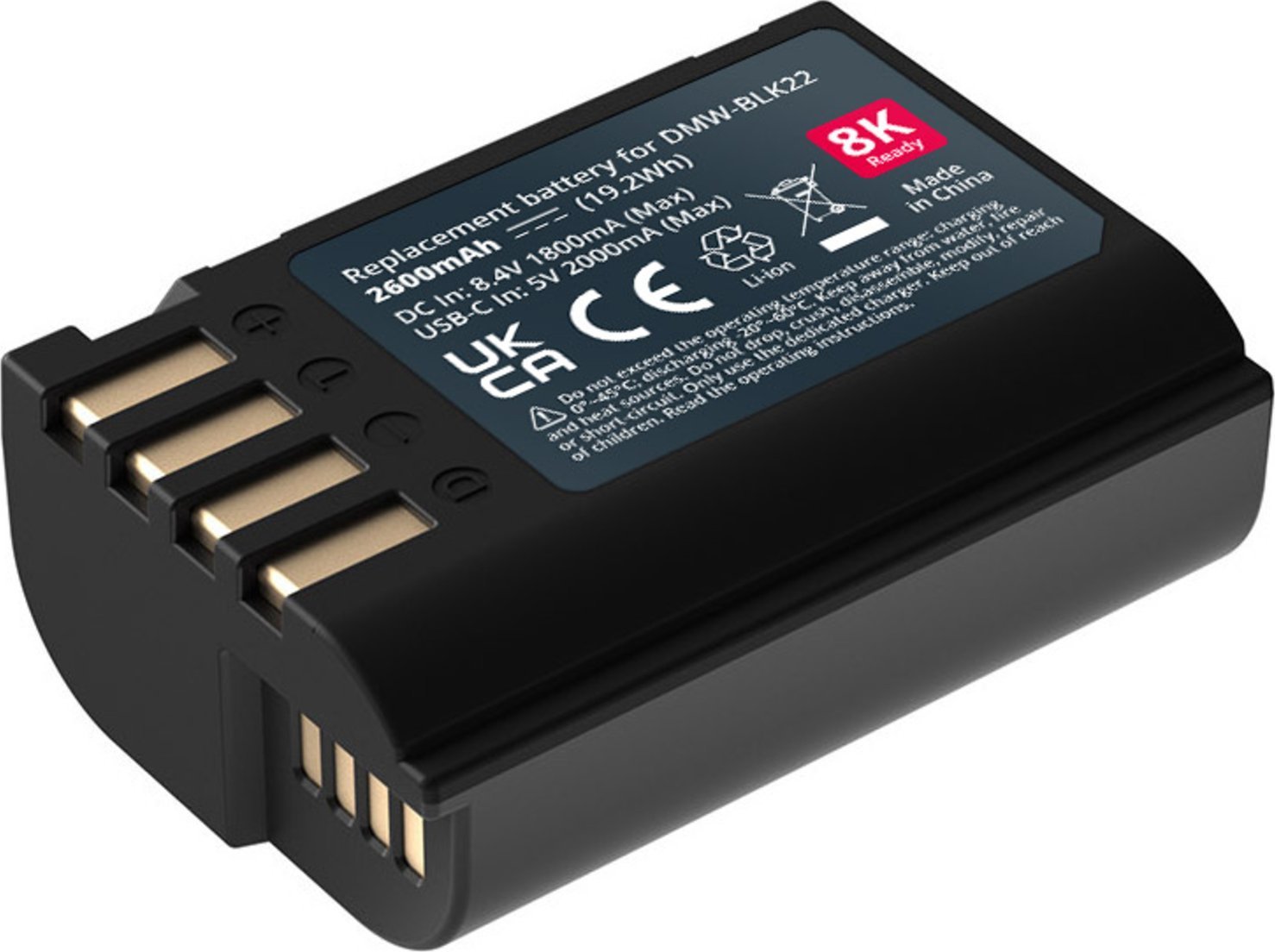 Bateria Mathorn MB-254 Ultimate 2600mAh USB-C zamiennik DMW-BLK22 (Nowość!)