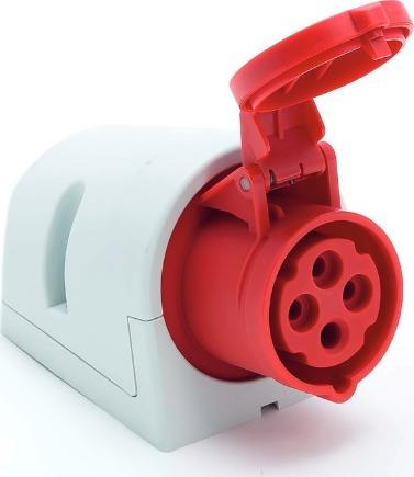 PCE Gniazdo stałe 32A 3P+Z 400V IP44 - 124-6 PCE