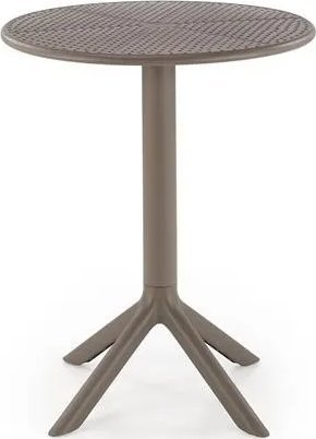 Halmar Stolik ogrodowy CALVO 60x60 khaki z tworzywa PVC HALMAR