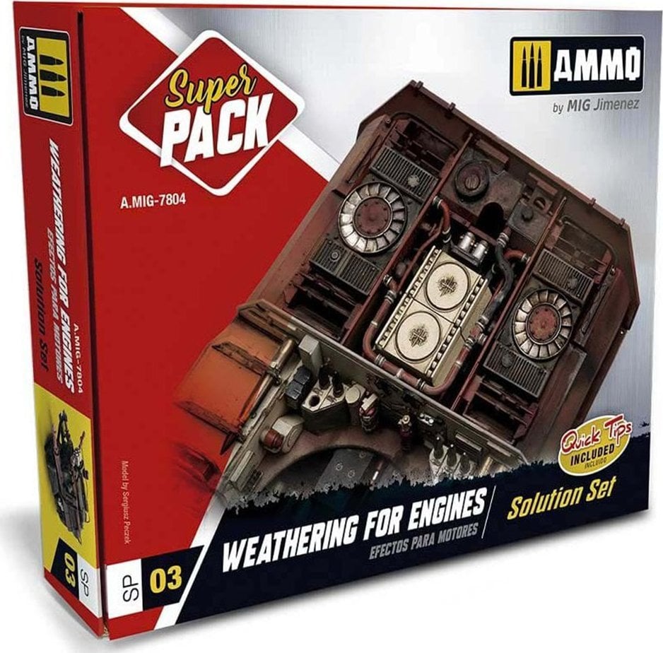Vallejo Ammo: Super Pack - Weathering for Engines Solution Set