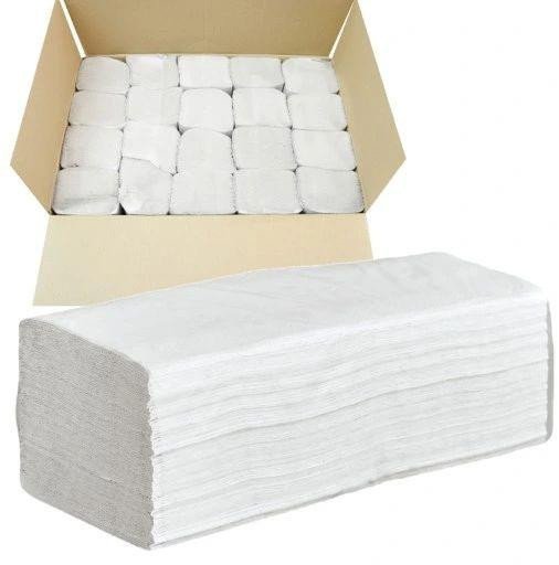 Papierowy r�cznik ZZ, 240 x 210mm, bia�y, 3200szt. dwu warstwowe