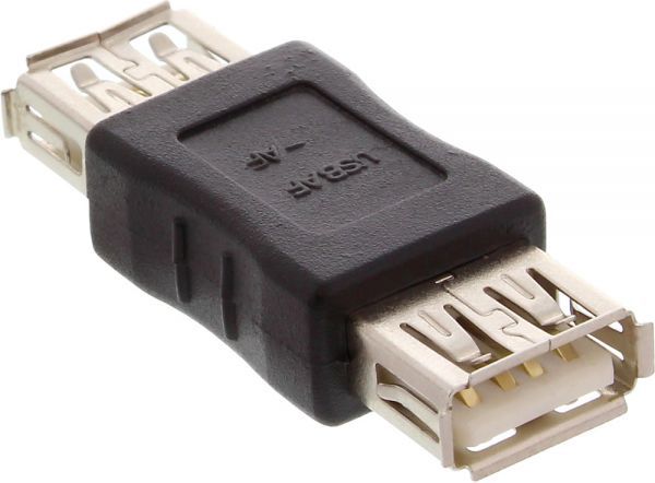 Adapter USB InLine USB - USB Czarny (33300)