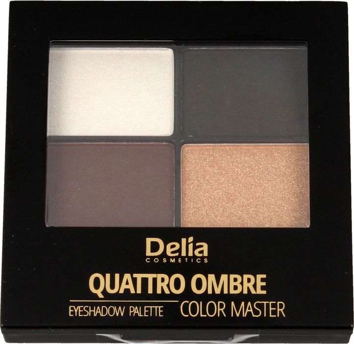 Delia Delia Cosmetics Color Master Cienie do powiek Quattro Ombre nr 404 Golden 1op.