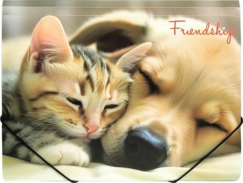 Teczka A4 PP na gumkę z nadrukiem Friendship